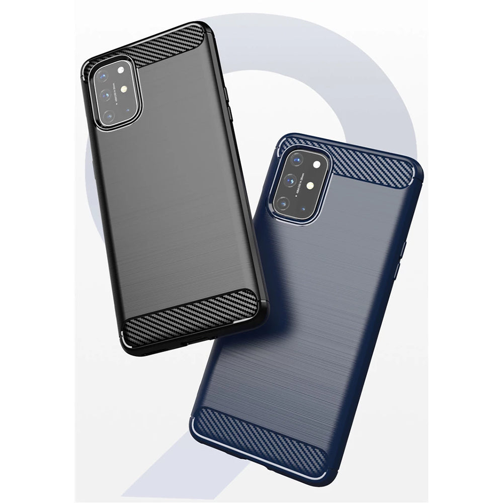 TechSuit Husa de protectie TechSuit Carbon Silicone compatibil cu OnePlus 8T, Negru – imagine 5