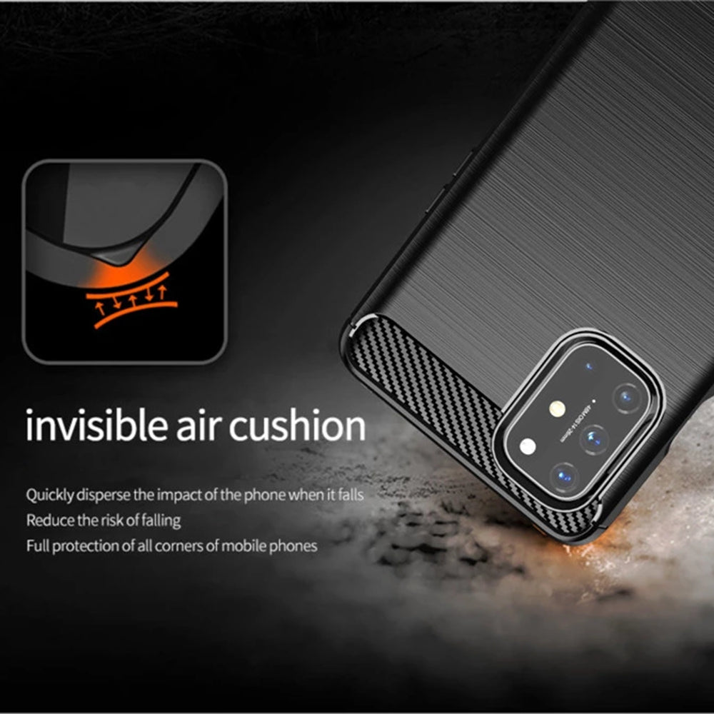 TechSuit Husa de protectie TechSuit Carbon Silicone compatibil cu OnePlus 8T, Negru – imagine 6