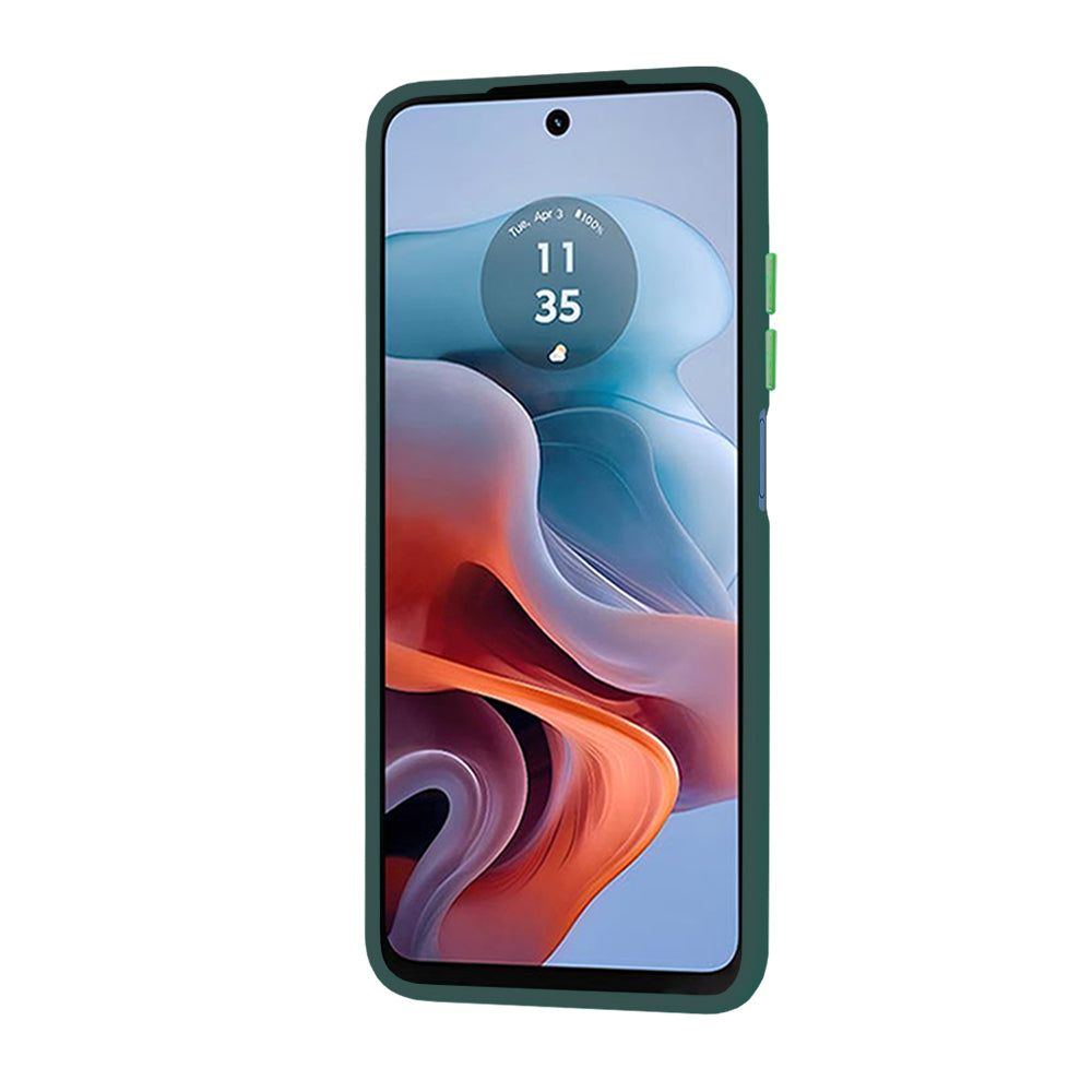 Techsuit - HaloFrost Series - Motorola Moto G34 / Moto G45 - Midnight Green