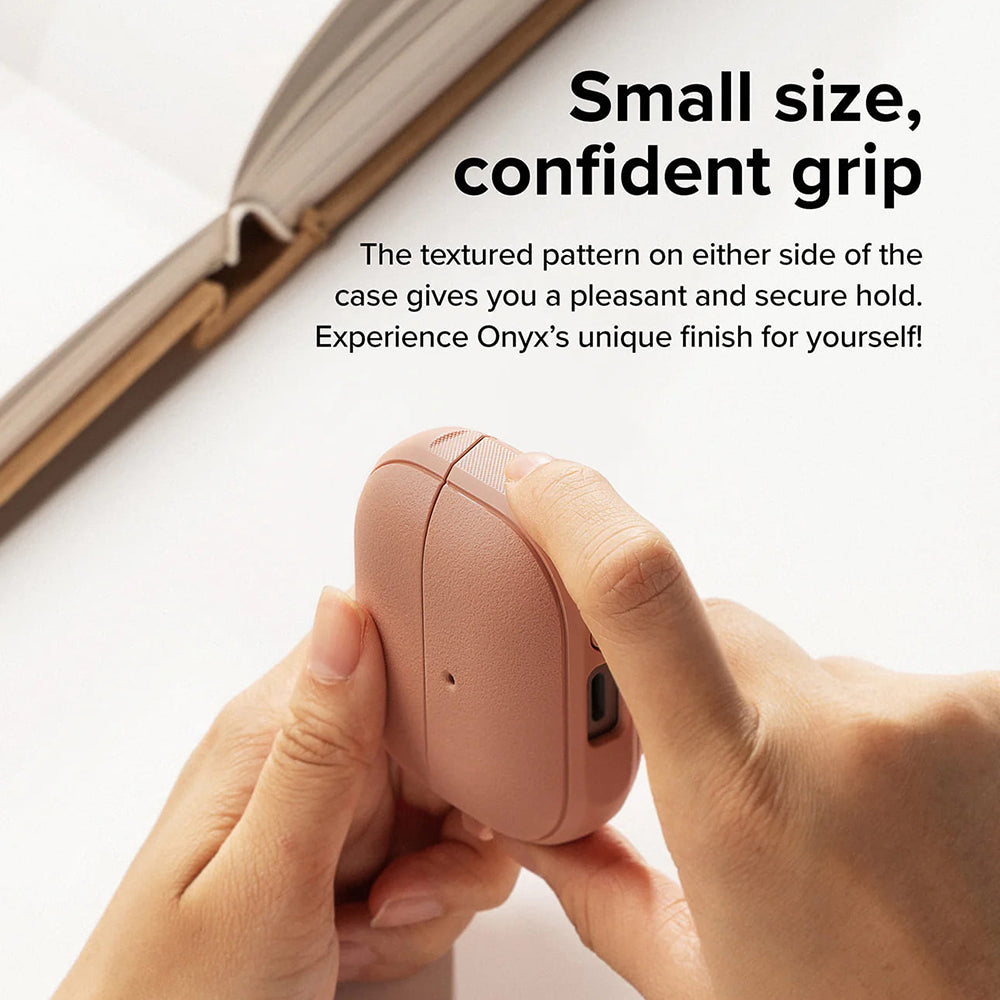 Ringke - Protection Case Onyx Magnetic - for Samsung Galaxy Buds 3 / 3 Pro / 3 FE, Non-Slip Texture - Constant Coral