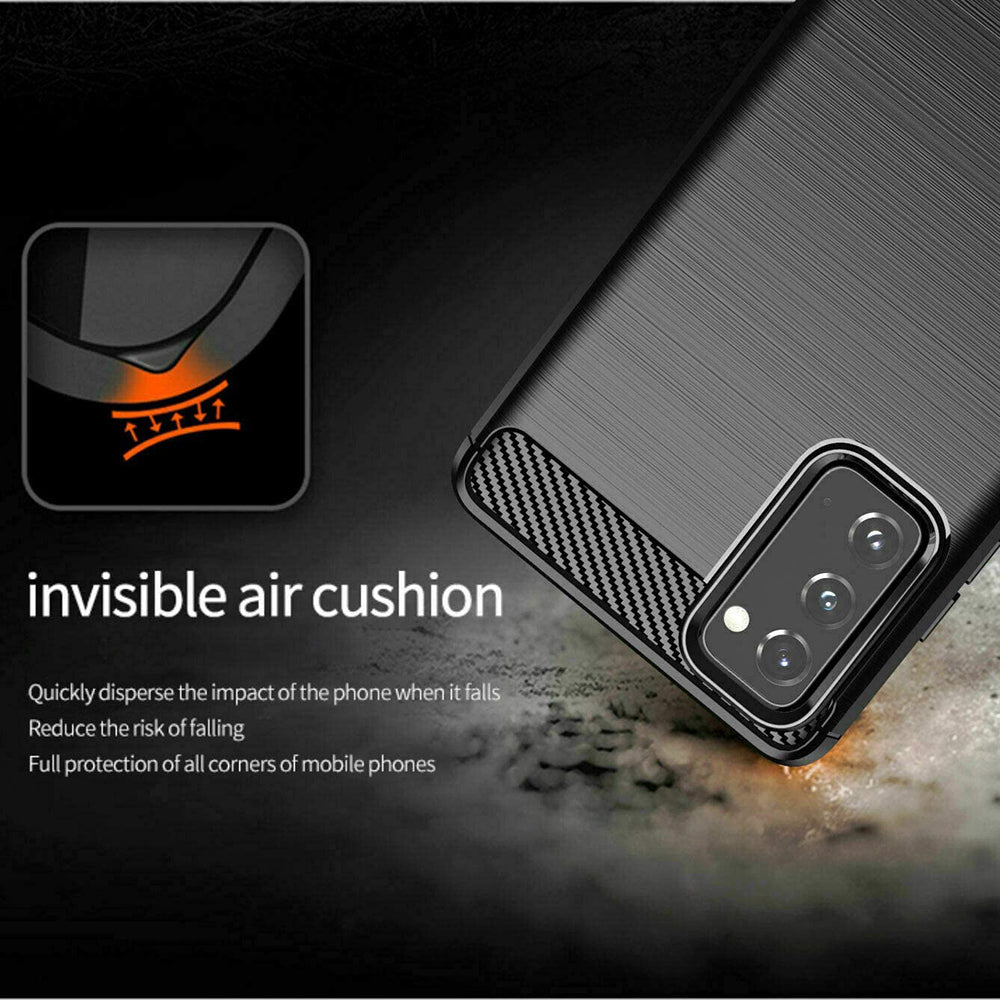 TechSuit - Carbon Silicone - Samsung Galaxy S20 FE 4G / S20 FE 5G - Black