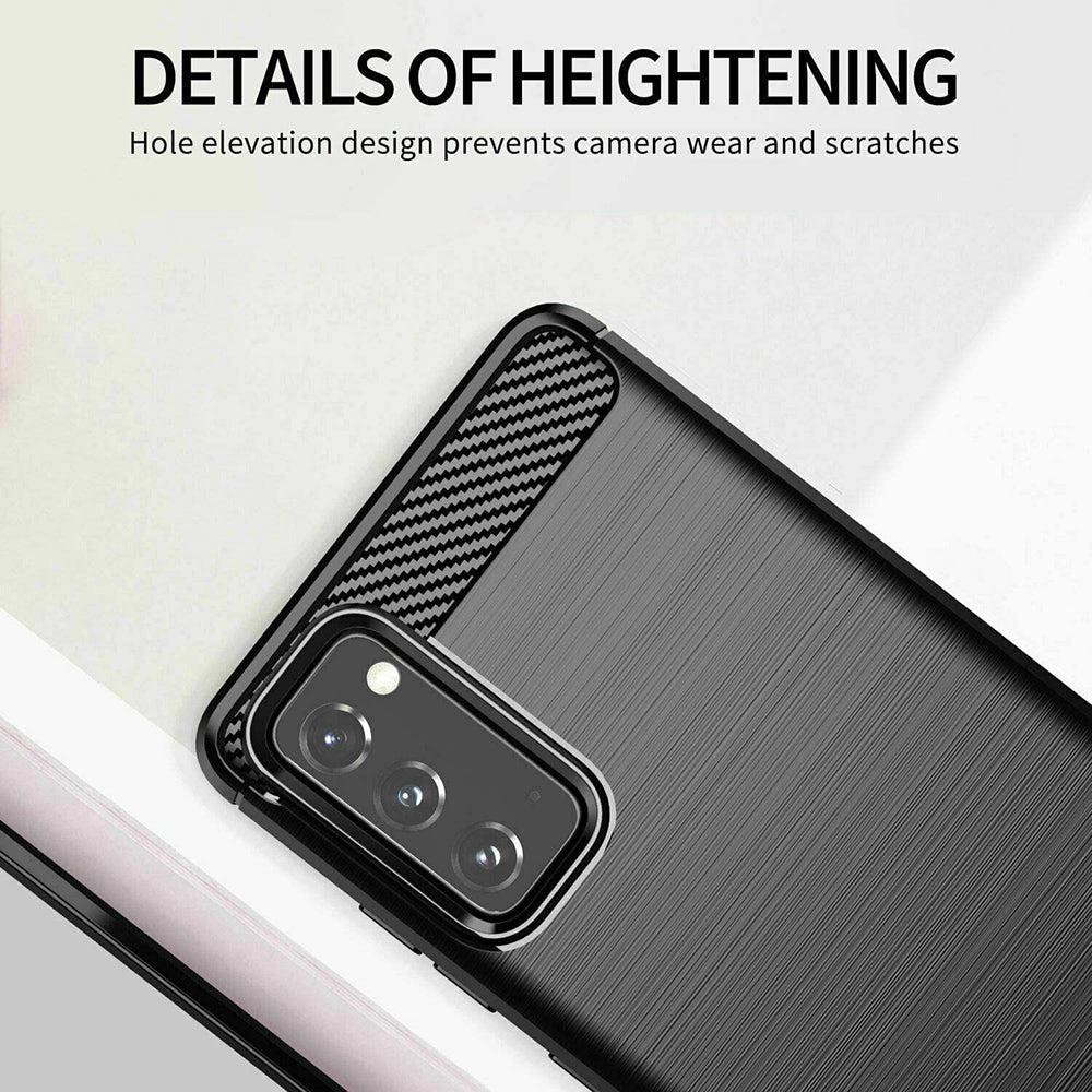 TechSuit - Carbon Silicone - Samsung Galaxy S20 FE 4G / S20 FE 5G - Black