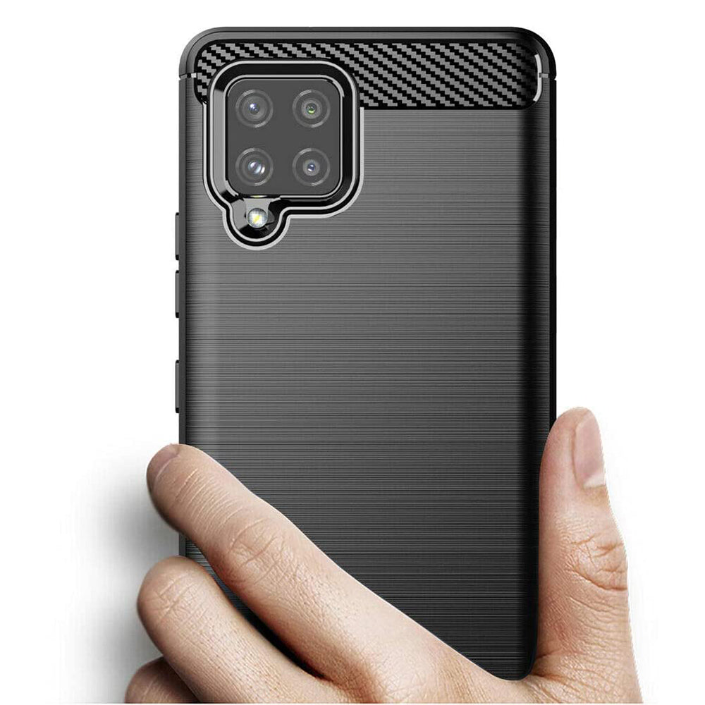 TechSuit - Carbon Silicone - Samsung Galaxy A42 5G - Black