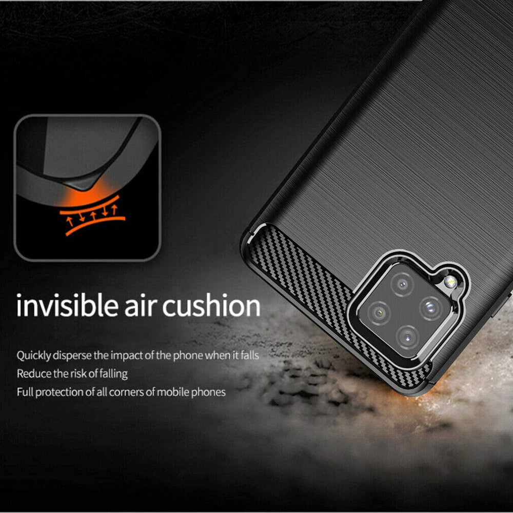 TechSuit - Carbon Silicone - Samsung Galaxy A42 5G - Black