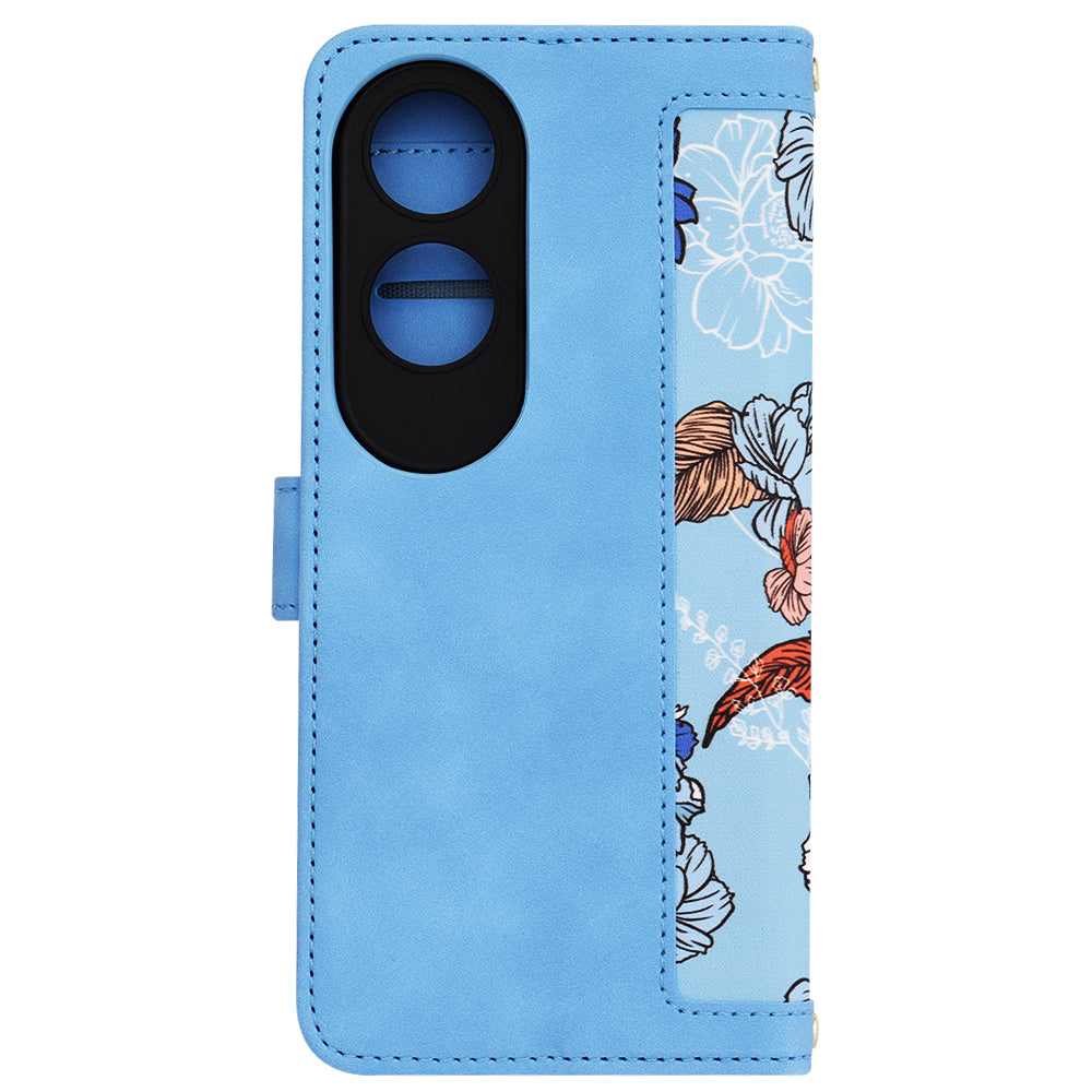 Techsuit - FlipCraft - Oppo A60 4G - Vibrant Blue