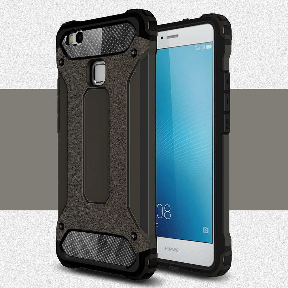 TechSuit Husa de protectie Techsuit Hybrid Armor compatibil cu Huawei P9 Lite / G9 Lite, Negru – imagine 3