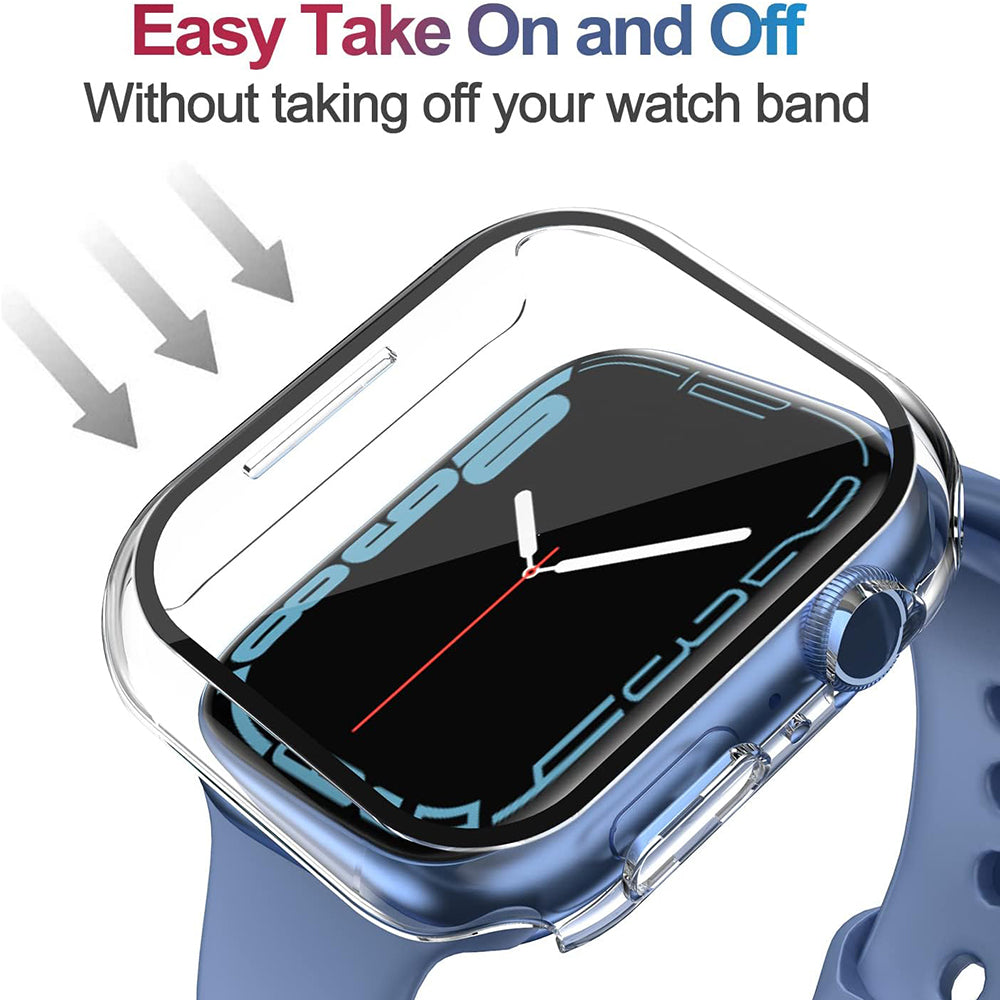 Techsuit - Defense360 Pro + Screen Protector - Apple Watch 7 (45mm) - Clear