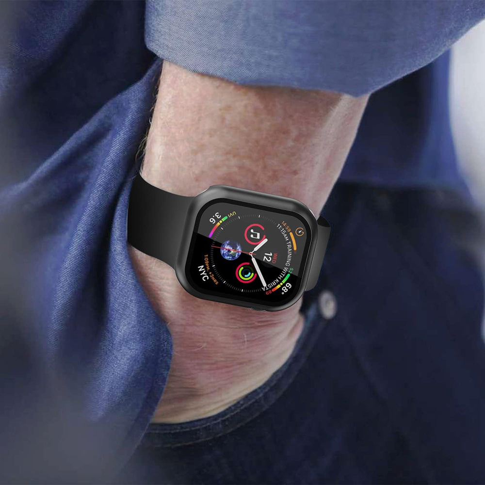 Techsuit - Defense360 Pro + Screen Protector - Apple Watch 7 (45mm) - Black