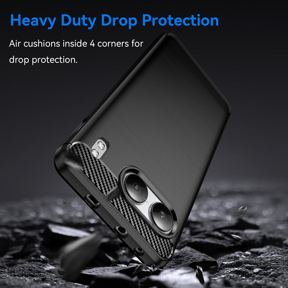 Techsuit - Carbon Silicone - OnePlus Nord 4 - Black