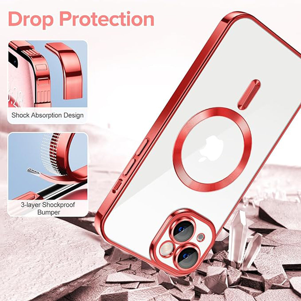 Techsuit - Luxury Crystal MagSafe - iPhone 16 - Red