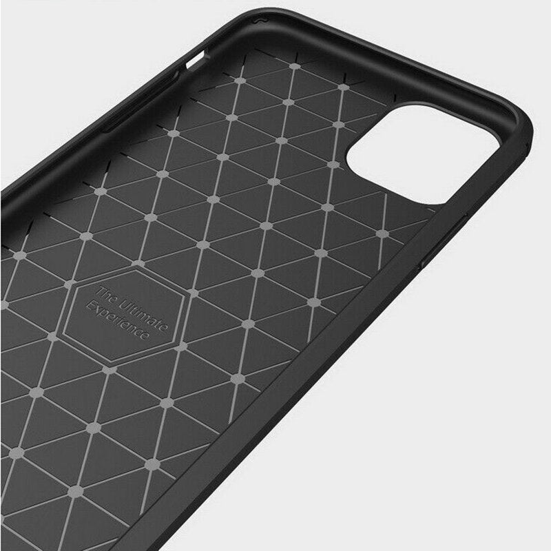 TechSuit Husa de protectie Techsuit Carbon Silicone compatibil cu iPhone 12 / iPhone 12 Pro, Negru – imagine 3