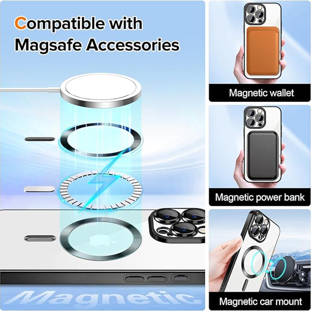 Techsuit - Luxury Crystal MagSafe - iPhone 16 Pro - Deep Green