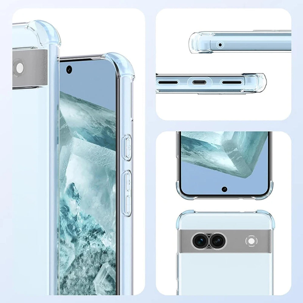 Techsuit - Shockproof Clear Silicone - Google Pixel 9 - Clear