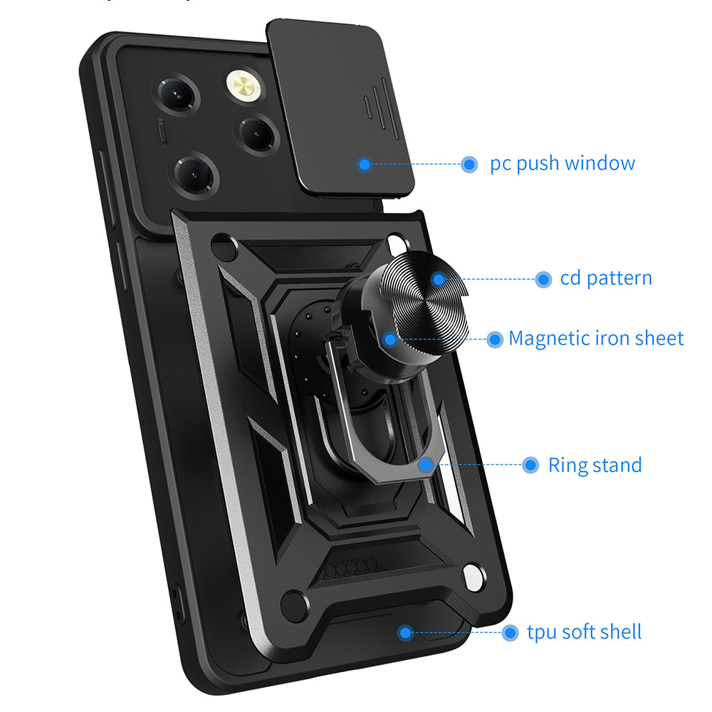 Techsuit - CamShield Series - Infinix Hot 40 / 40 Pro / Tecno Spark 20 Pro - Black
