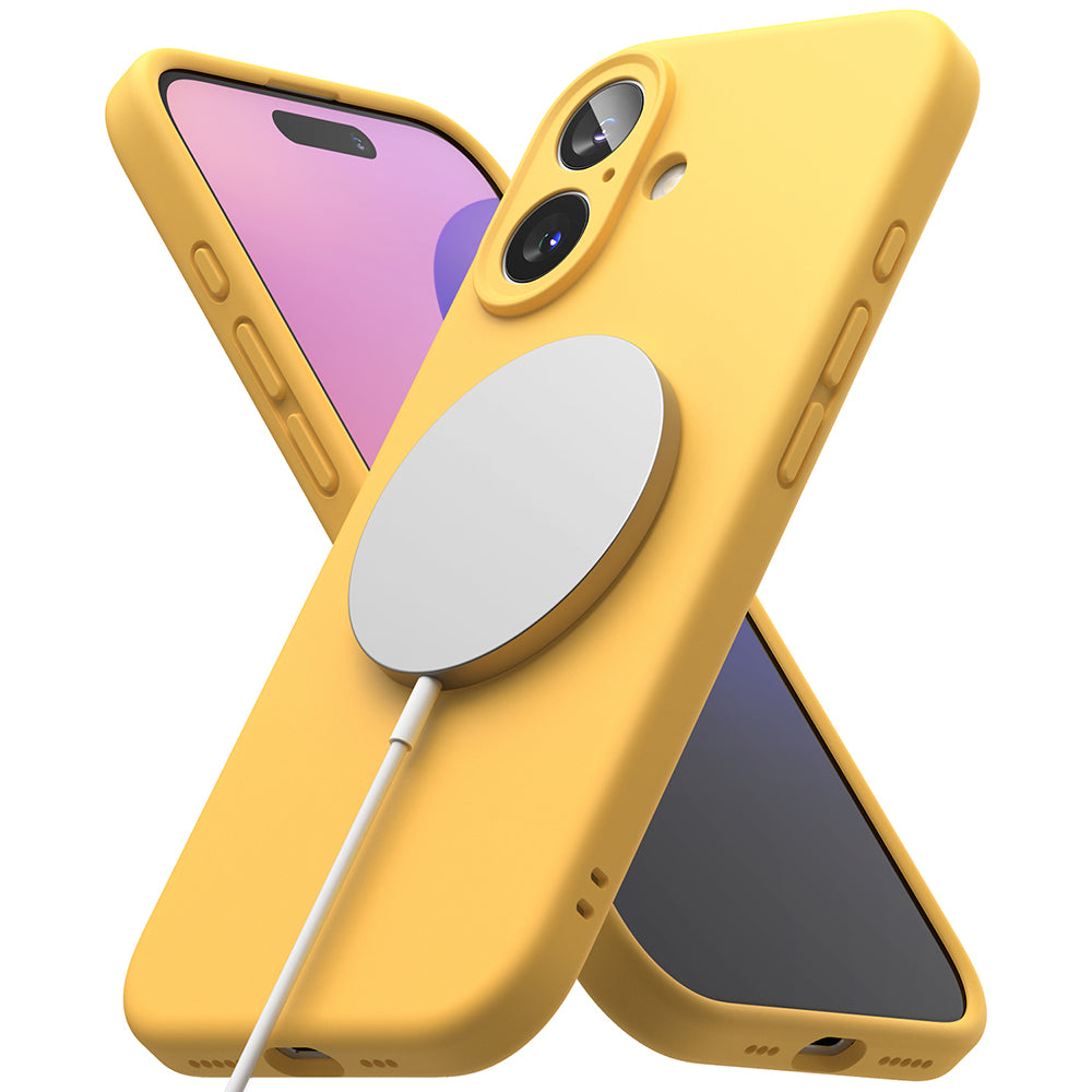 Ringke - Silicone Magnetic MagSafe - iPhone 16 Plus - Yellow