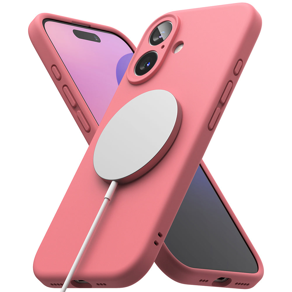 Ringke - Silicone Magnetic MagSafe - iPhone 16 Plus - Pink