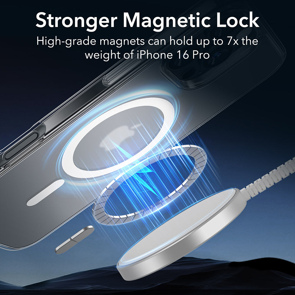 ESR - Classic Hybrid HaloLock - iPhone 16 Pro - Frosted Clear