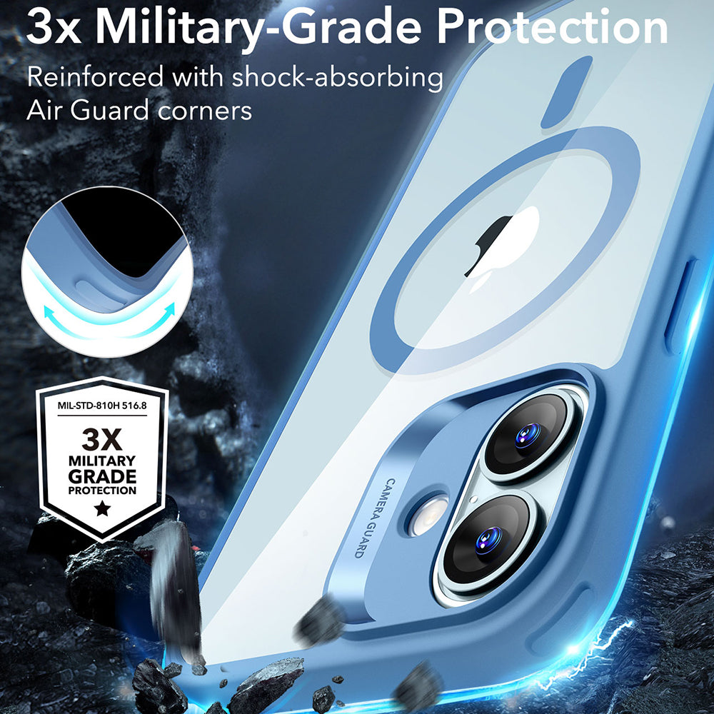 ESR - Classic Hybrid HaloLock - iPhone 16 - Clear Blue
