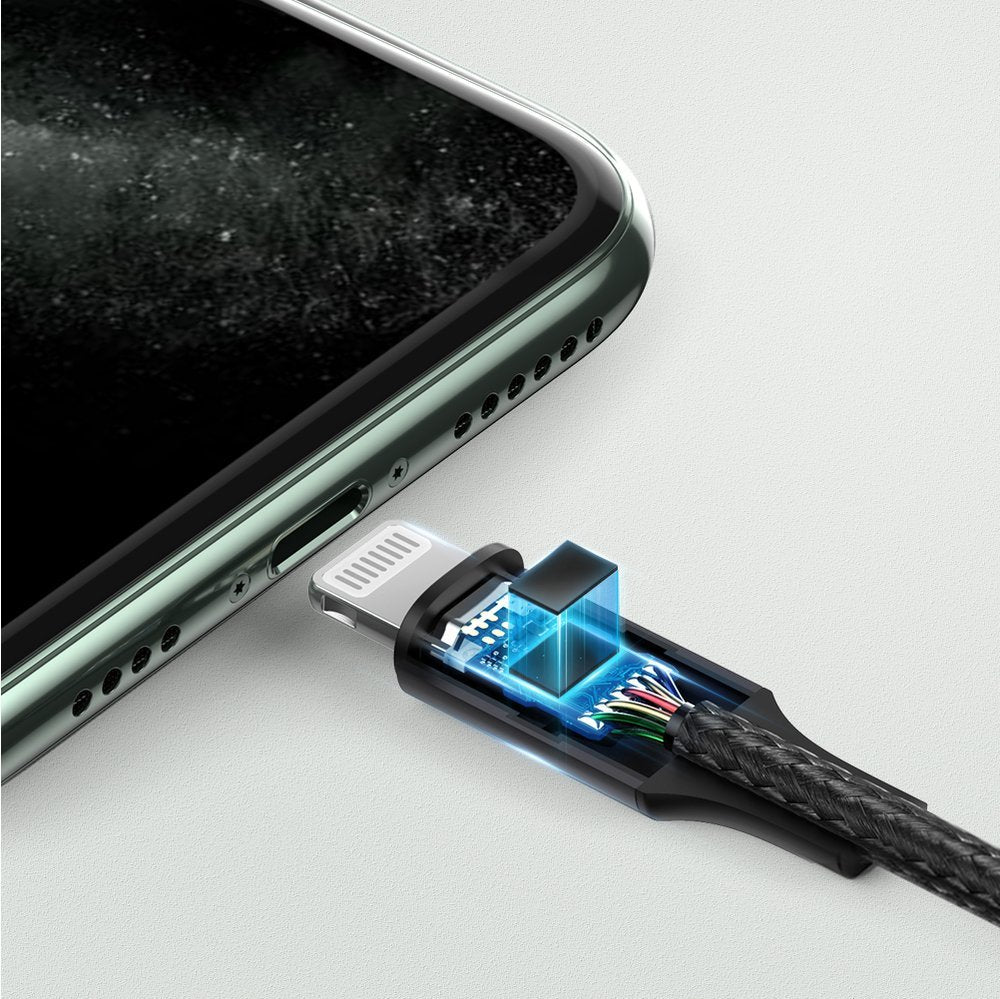 Ugreen - Audio Cable Aluminium Shell US315 (70509) - Lightning to Jack 3.5mm, MFi Certified, 1m - Black