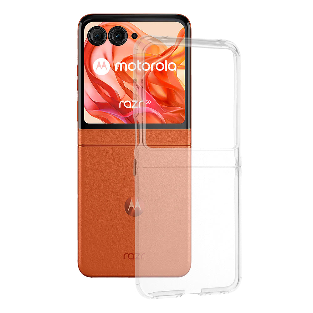 Techsuit - Clear Silicone - Motorola Razr 50 / Razr 60 - Transparent