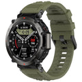 Curea smartwatch Techsuit compatibil cu Amazfit T-Rex Ultra, Verde inchis