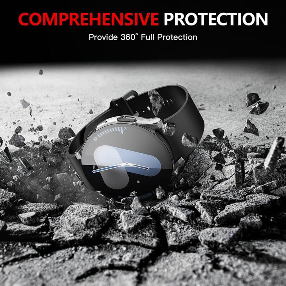 Techsuit - Defense360 Pro + Screen Protector - Samsung Galaxy Watch7 (40mm) - Clear
