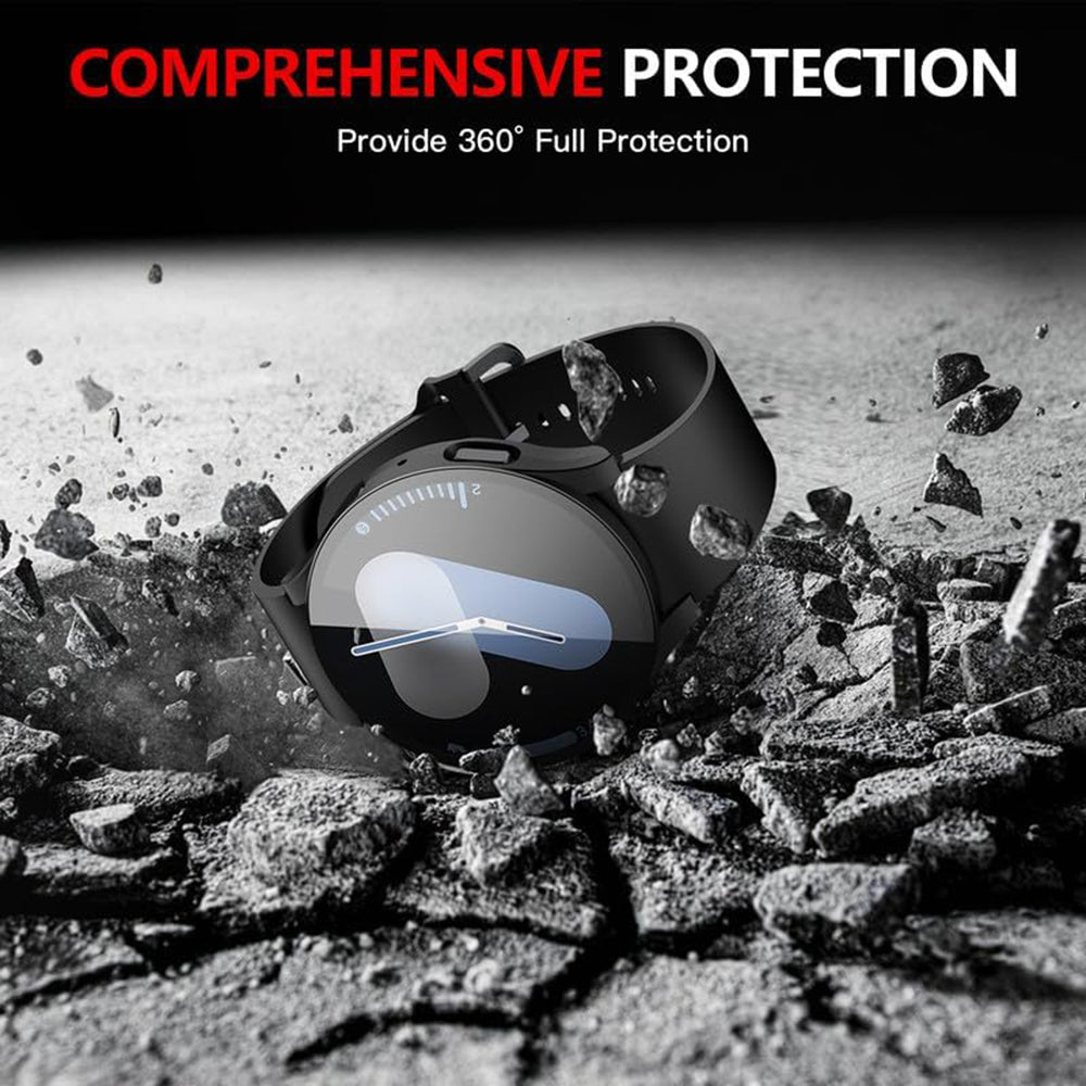 Techsuit - Defense360 Pro + Screen Protector - Samsung Galaxy Watch7 (44mm) - Black