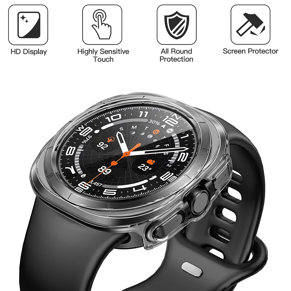 Techsuit - Defense360 Pro + Screen Protector - Samsung Galaxy Watch Ultra (47mm) - Clear