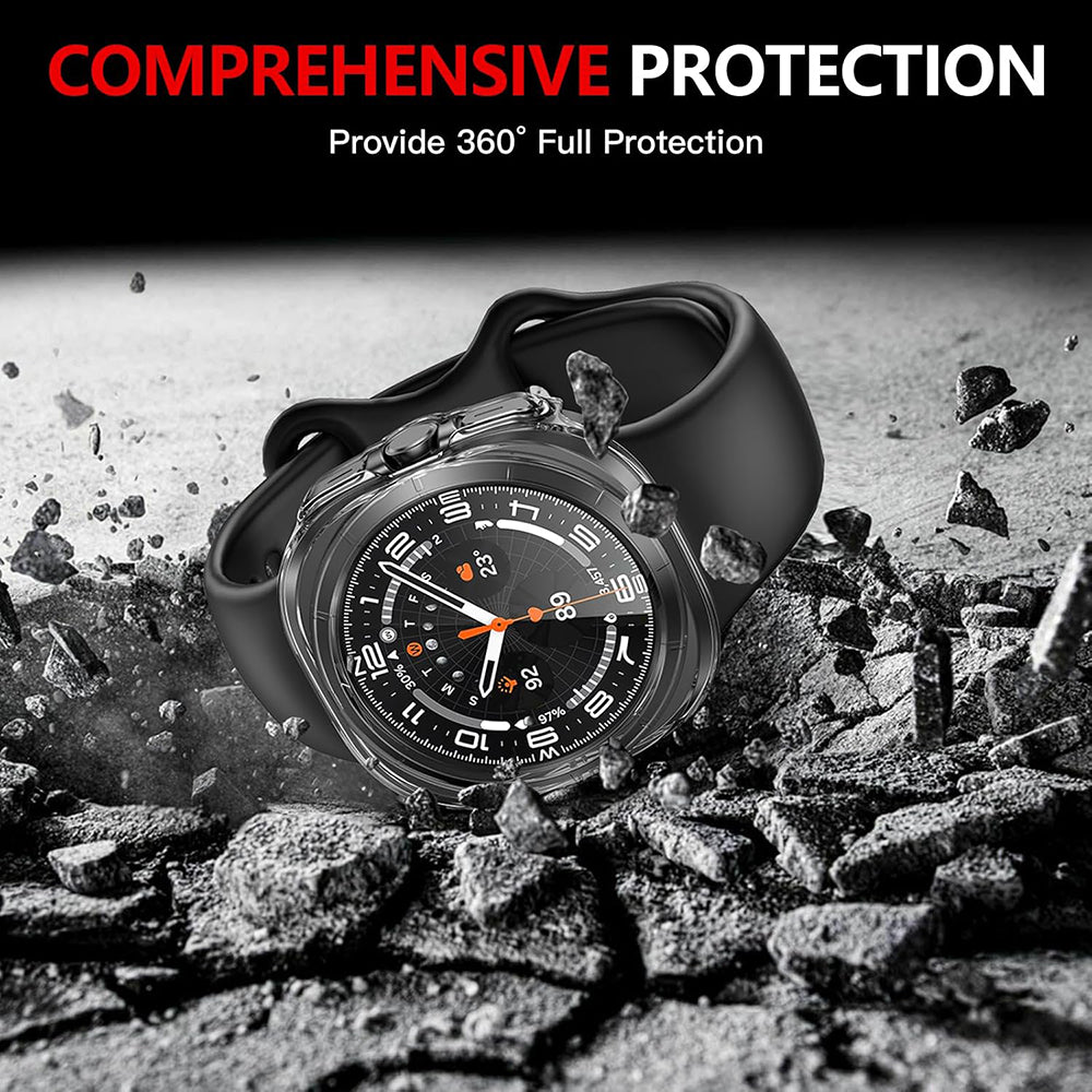 Techsuit - Defense360 Pro + Screen Protector - Samsung Galaxy Watch Ultra (47mm) - Clear