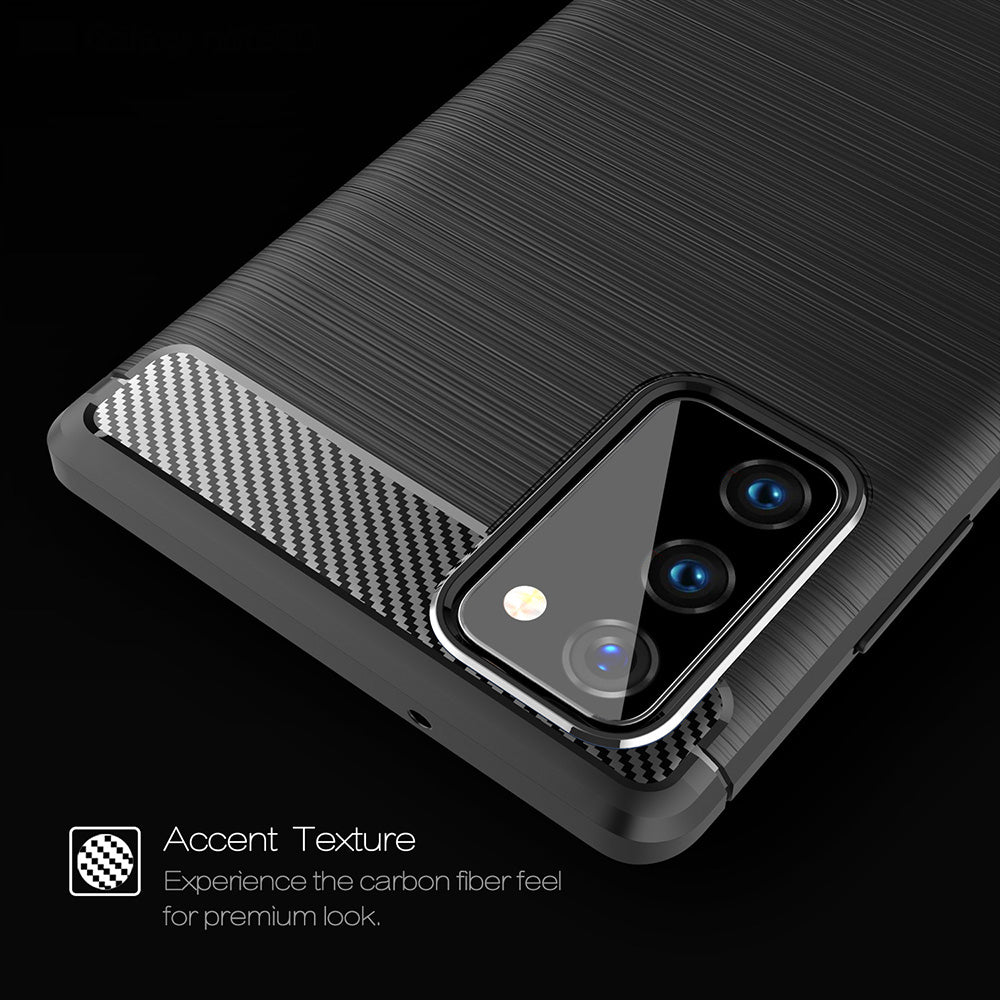 Techsuit - Carbon Silicone - Samsung Galaxy Note 20 / Note 20 5G - Black