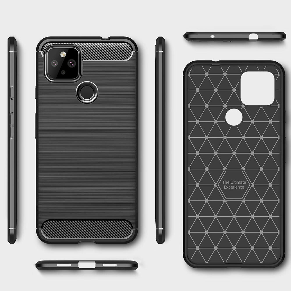 Techsuit - Carbon Silicone - Google Pixel 5 - Black