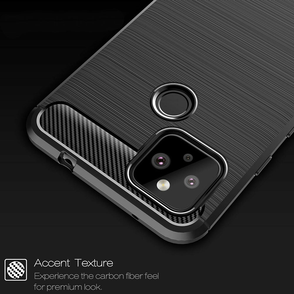 Techsuit - Carbon Silicone - Google Pixel 5 - Black