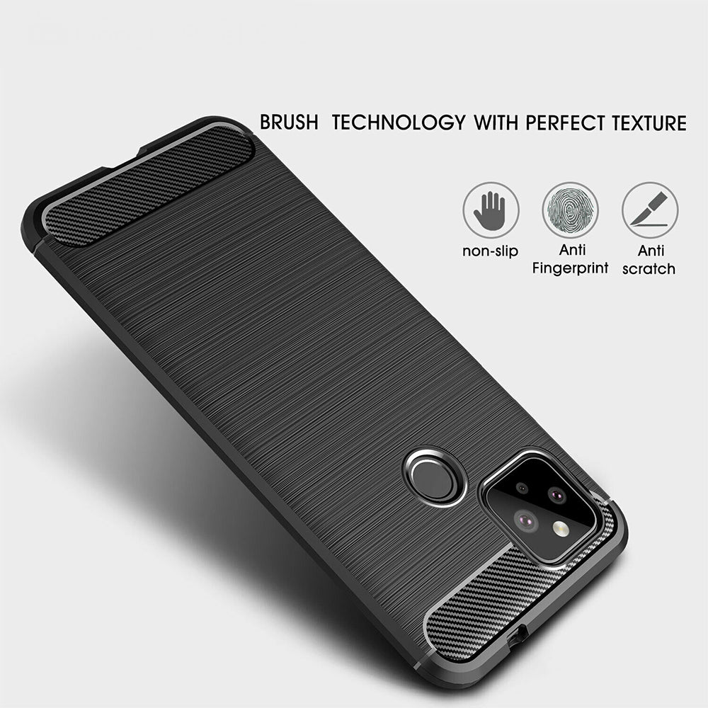 Techsuit - Carbon Silicone - Google Pixel 5 - Black