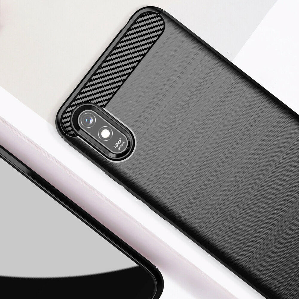 TechSuit Husa de protectie Techsuit Carbon Silicone compatibil cu Xiaomi Redmi 9A / Redmi 9AT, Negru – imagine 5