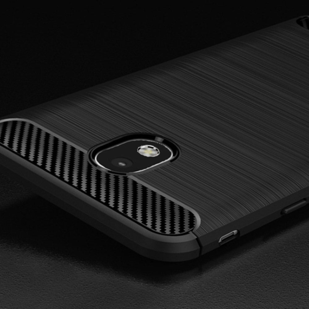 Techsuit - Carbon Silicone - Samsung Galaxy J5 2017 J530 / Galaxy J5 Pro 2017 - Black