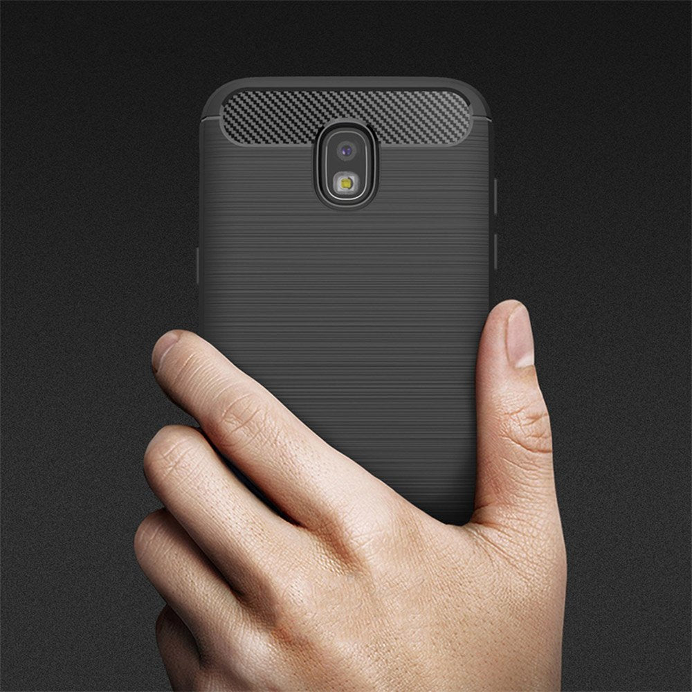 Techsuit - Carbon Silicone - Samsung Galaxy J5 2017 J530 / Galaxy J5 Pro 2017 - Black