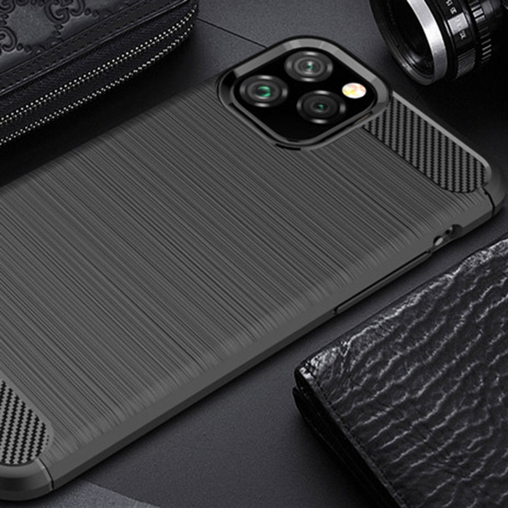 Techsuit - Carbon Silicone - iPhone 12 Pro Max - Black