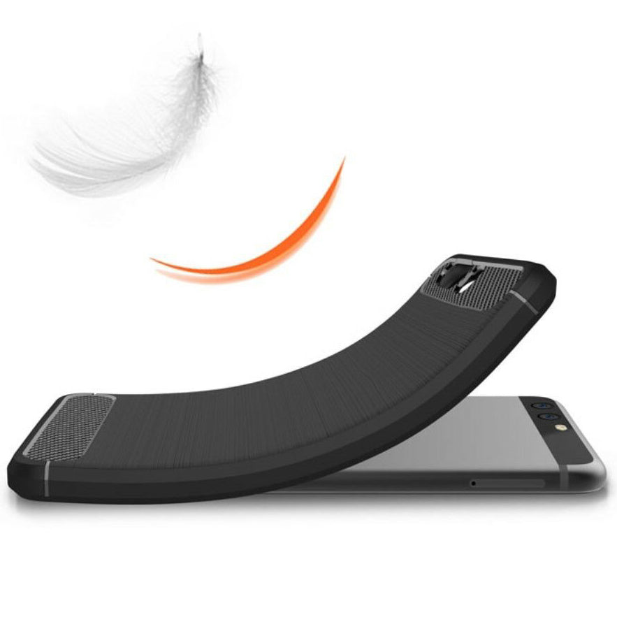 Techsuit - Carbon Silicone - Huawei P10 - Black