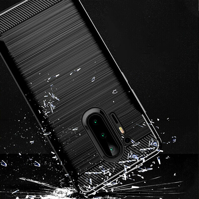 TechSuit Husa de protectie Techsuit Carbon Silicone compatibil cu OnePlus 8 Pro, Negru – imagine 3