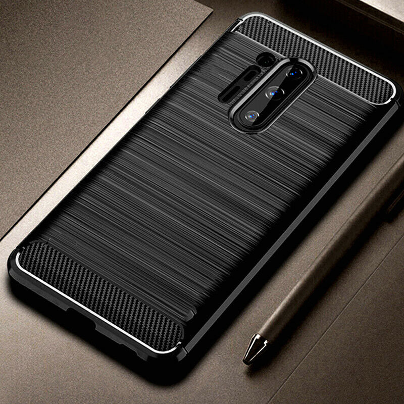TechSuit Husa de protectie Techsuit Carbon Silicone compatibil cu OnePlus 8 Pro, Negru – imagine 4