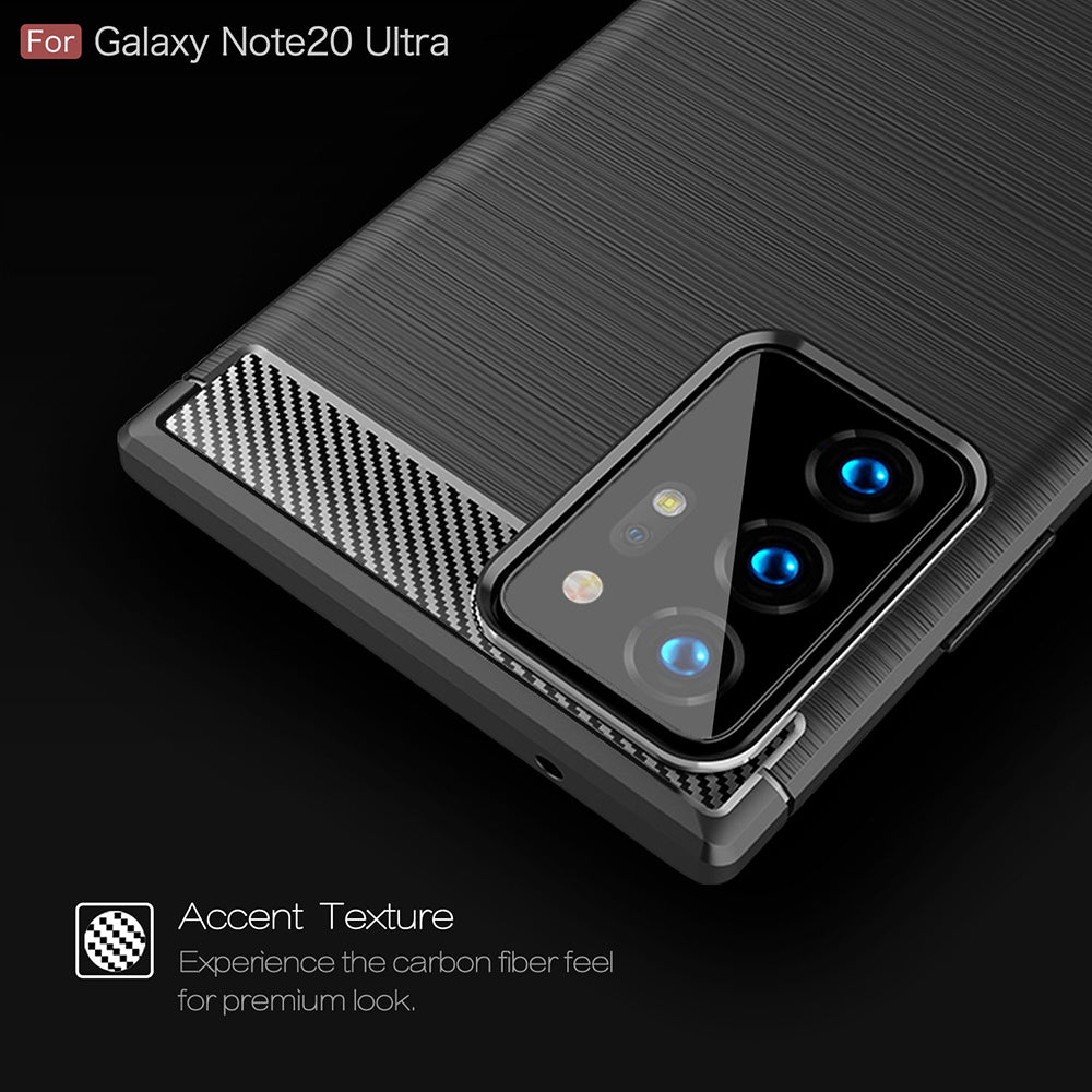 Techsuit - Carbon Silicone - Samsung Galaxy Note 20 Ultra / Note 20 Ultra 5G - Black