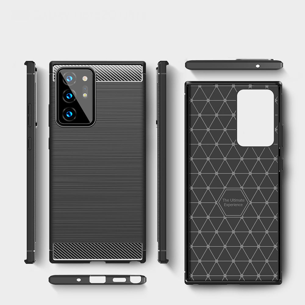 Techsuit - Carbon Silicone - Samsung Galaxy Note 20 Ultra / Note 20 Ultra 5G - Black