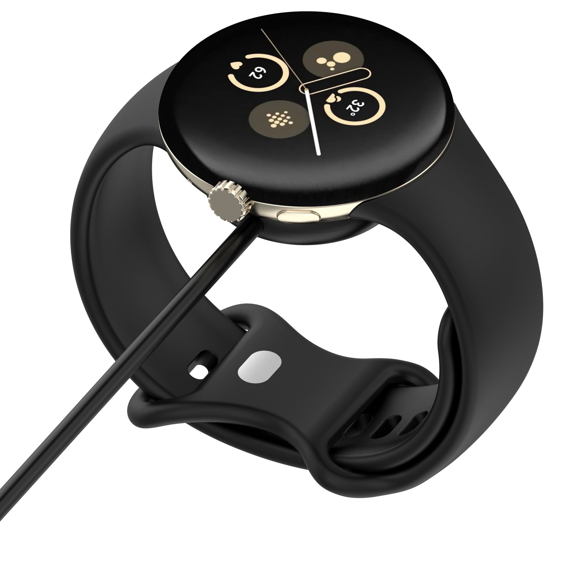 Techsuit - SmartWatch Wireless Charging Cable (THC5) - for Google Pixel Watch 3 (41mm, 45mm) / 2 / Fitbit Ace LTE, USB -