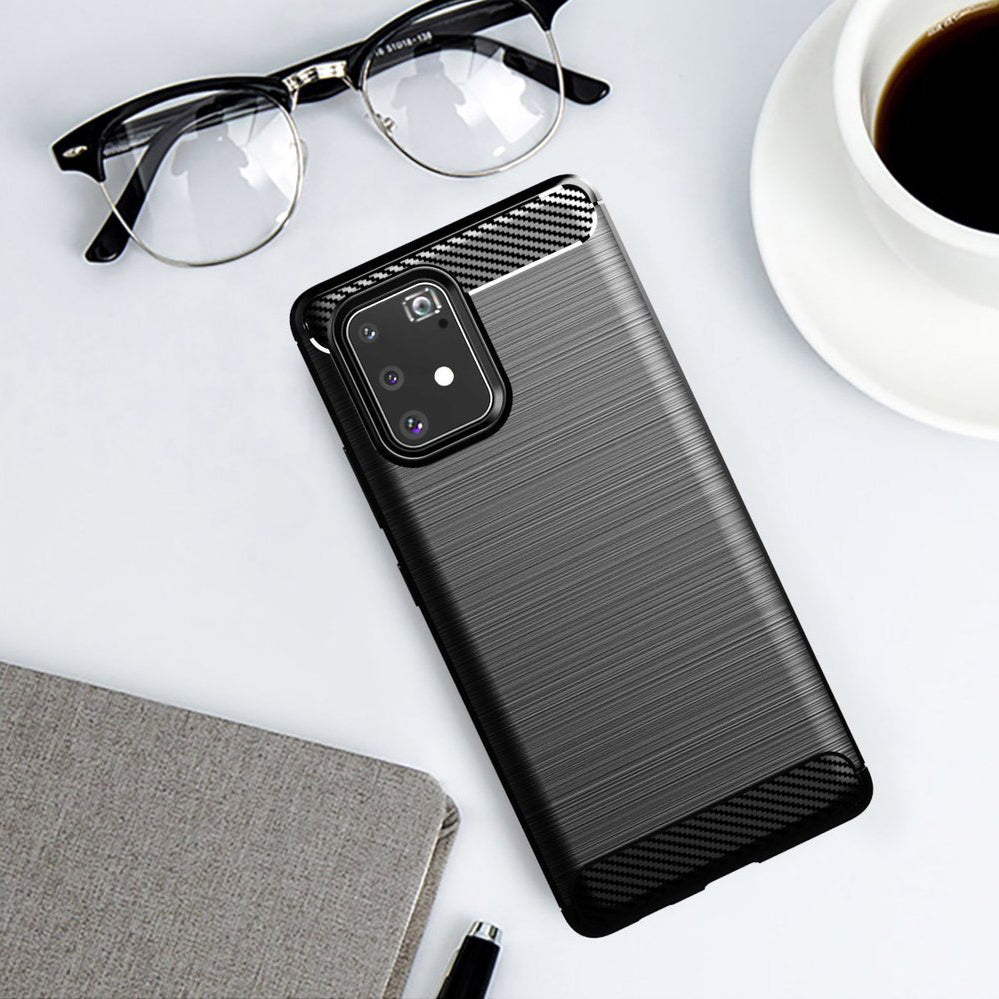 Techsuit - Carbon Silicone - Samsung Galaxy S10 Lite - Black