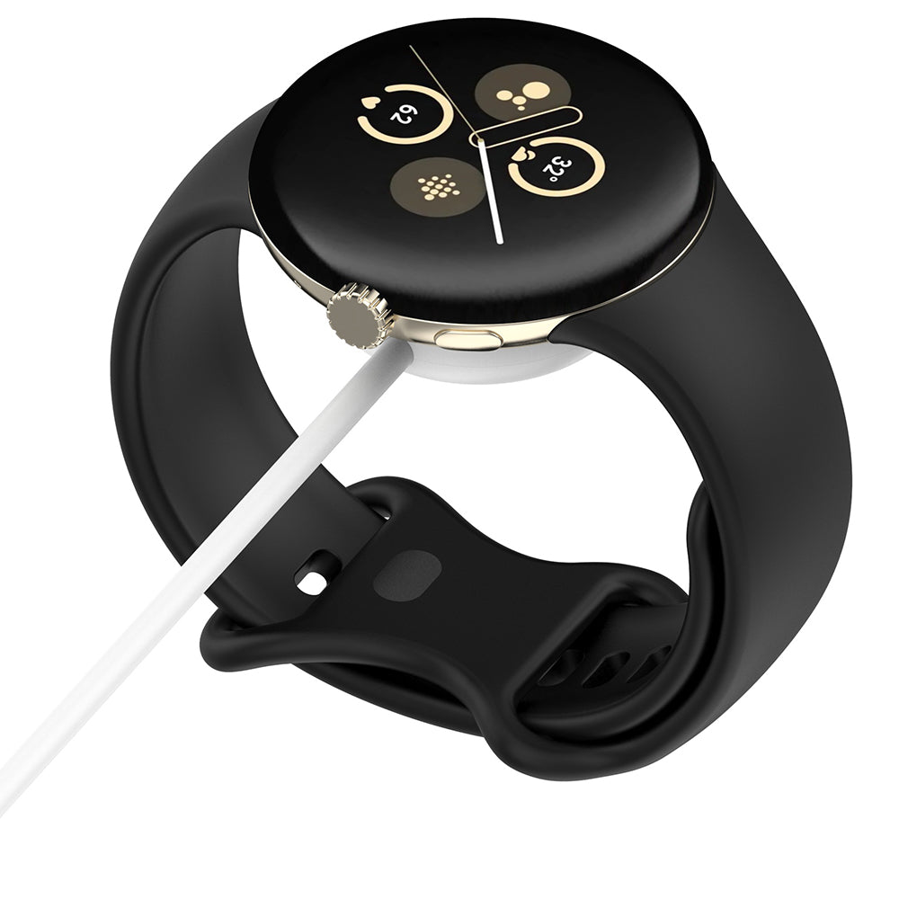 Techsuit - SmartWatch Wireless Charging Cable (THC5) - for Google Pixel Watch 3 (41mm, 45mm) / 2 / Fitbit Ace LTE, USB -