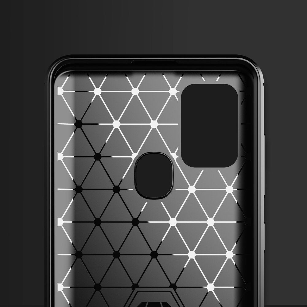 Techsuit - Carbon Silicone - Samsung Galaxy A21s - Black