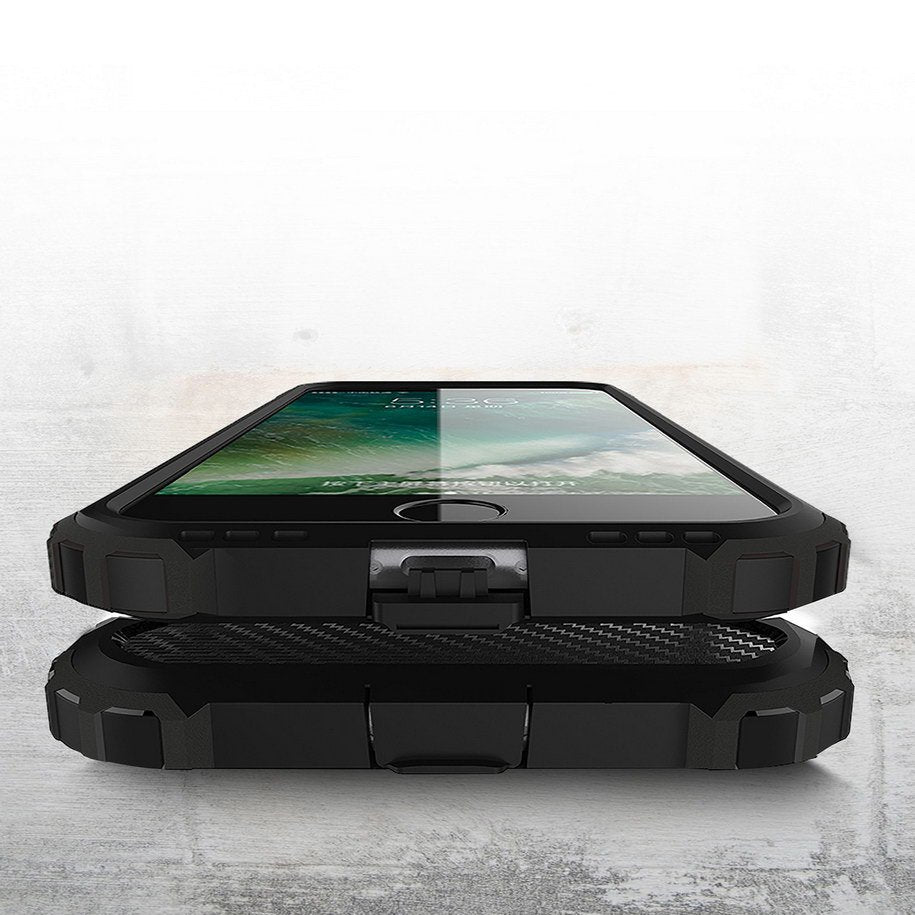 Techsuit - Hybrid Armor - iPhone 7 / iPhone 8 / iPhone SE 2, SE 2020 / iPhone SE 3, SE 2022 - Black