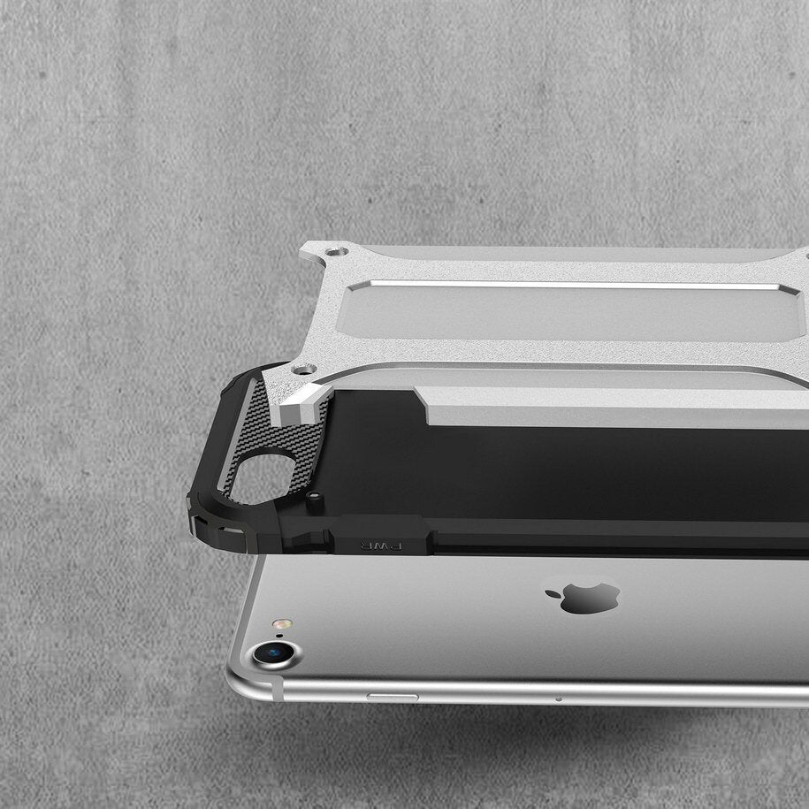 Techsuit - Hybrid Armor - iPhone 7 / iPhone 8 / iPhone SE 2, SE 2020 / iPhone SE 3, SE 2022 - Black