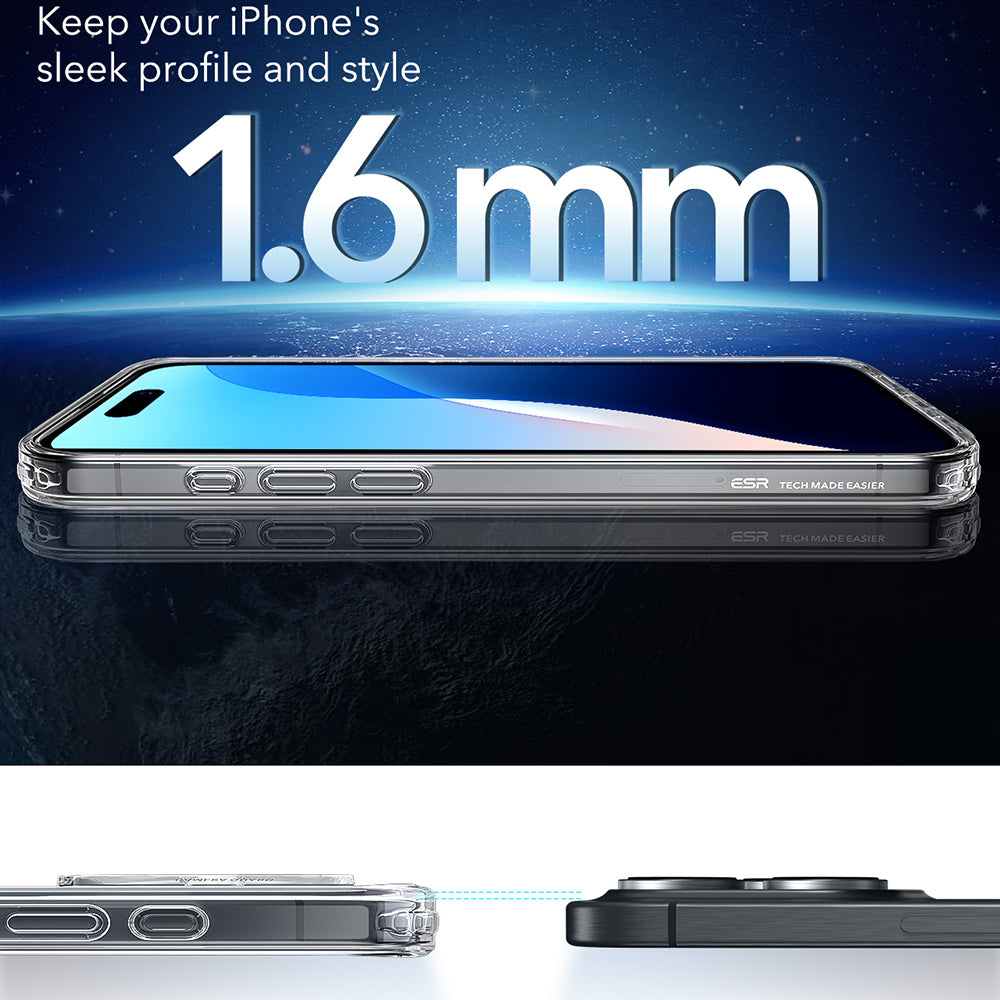 ESR - Classic Hybrid HaloLock - iPhone 16 Pro Max - Clear