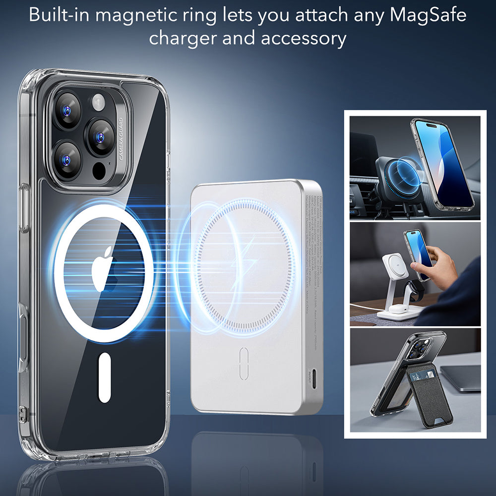 ESR - Classic Hybrid HaloLock - iPhone 16 Pro Max - Clear